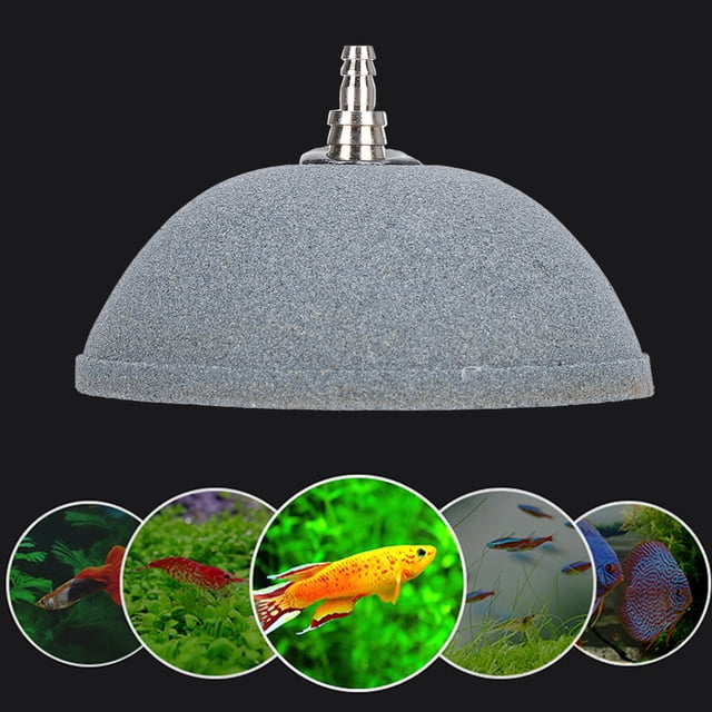 Piedra de Burbujas ANGGREK de Acero inoxidable para Estanque de Peces 6 cm a 20 cm