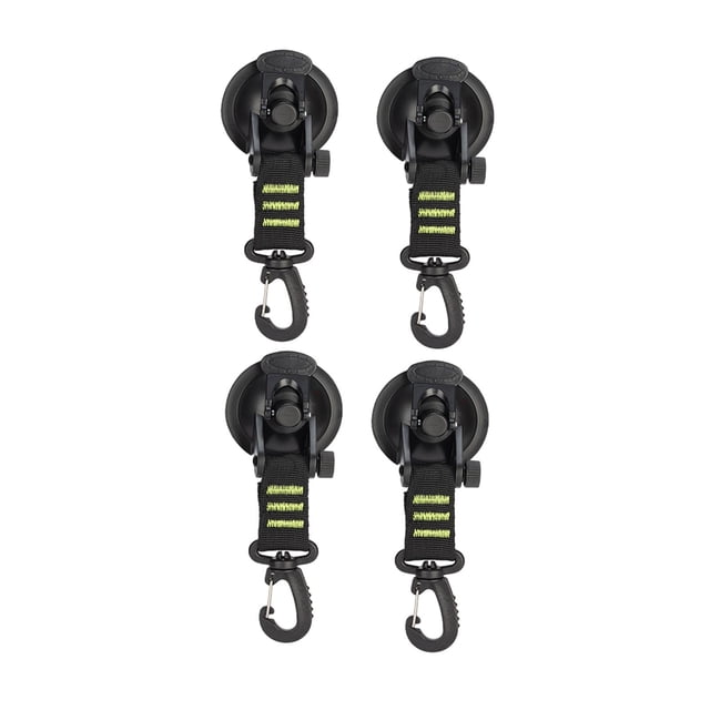 Ganchos de ventosa de vacío de 4 piezas, resistentes y de gran potencia, con gancho de seguridad para Verde