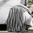 thumbnail image 4 of Moonlight20015 Fleece Blanket, Soft Microplush, Lightweight, Thick And Warm Cozy Comforter, Queen (90x90) Silver, 4 of 10