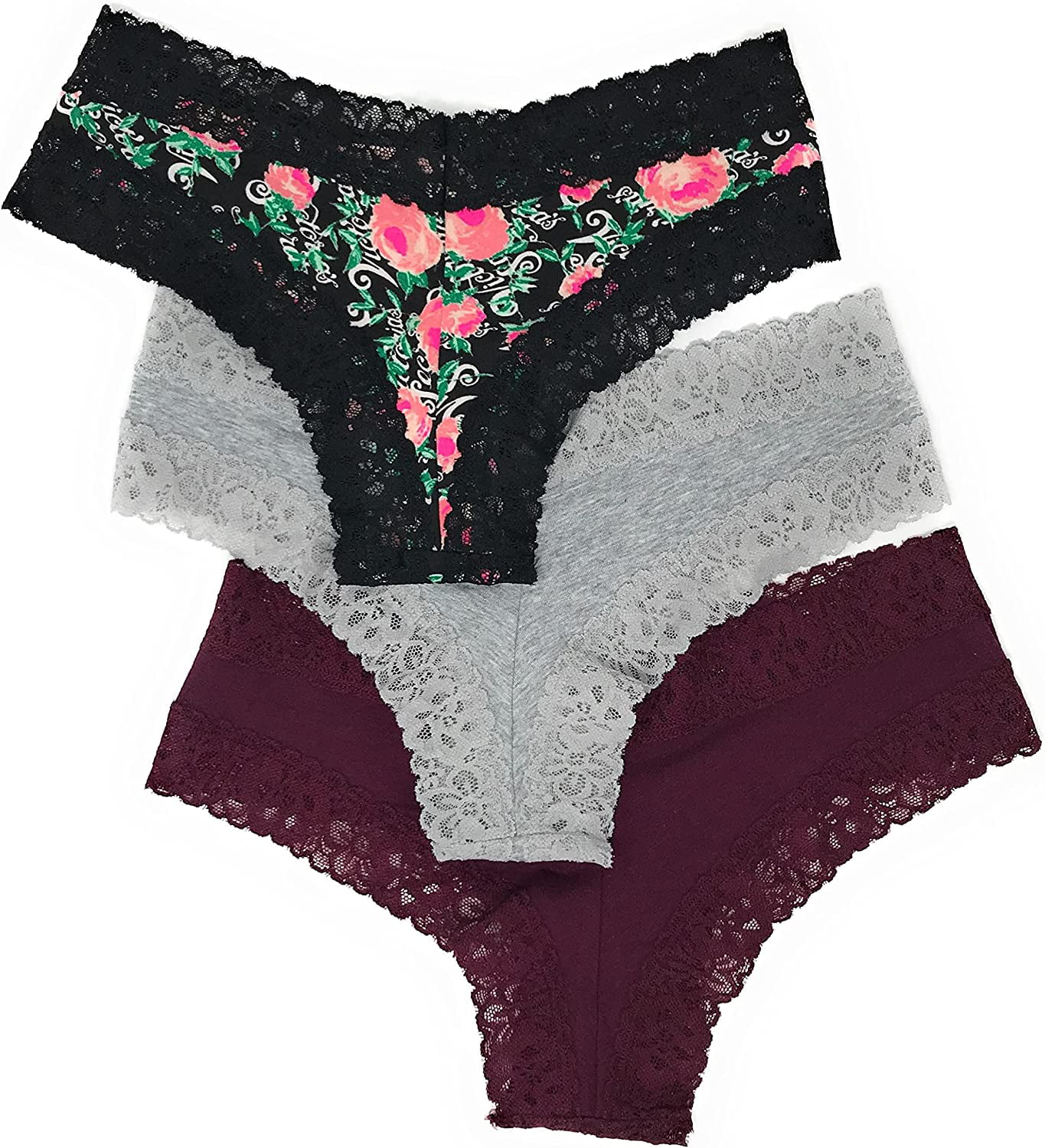 Buy Fun & Flirty Lace-Trim Cheeky Panty - Order Panties online 5000009503 -  Victoria's Secret US