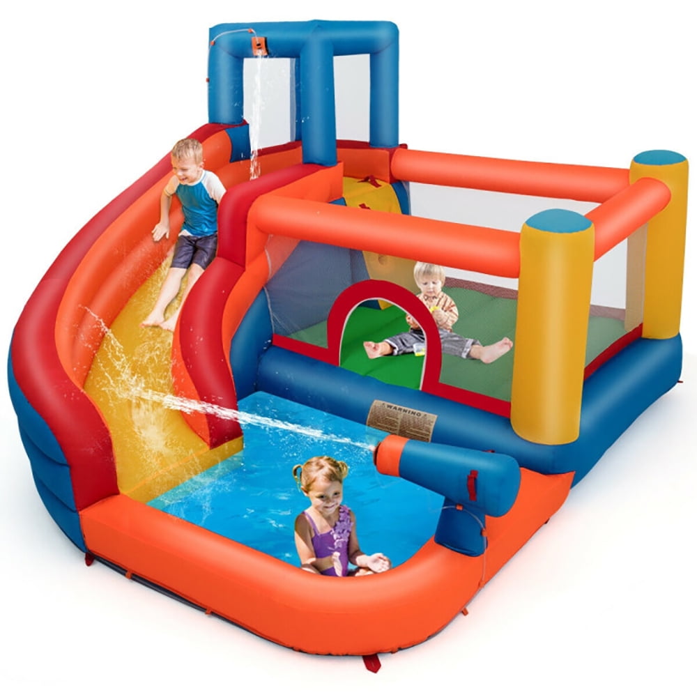 Aimee Lii Inflatable Bouncer Jump House with Climbing Wall, Kids Bounce House for 3-10, Boys Girls Backyard Party Gifts