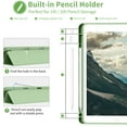 thumbnail image 6 of KenKe iPad 9.7 Inch 6th / 5th Generation Case with Pencil Holder, Slim Lightweight Soft TPU Back Smart Cover, Auto Sleep/Wake, for iPad 6th Gen 2018/ 5th Gen 2017 Case, Green, 6 of 8