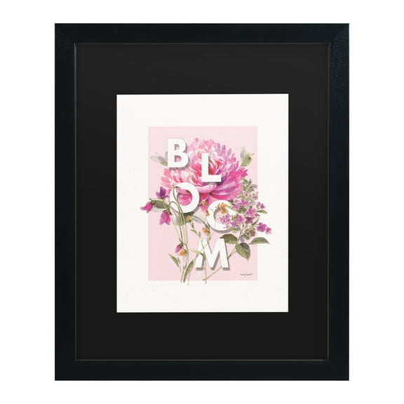 Lisa Audit 'Obviously Pink 09' Matted Framed Art