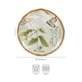 thumbnail image 4 of Fitz and Floyd Toulouse Butterfly Green 9" Round Stoneware Party Plate (4 Count), 4 of 4