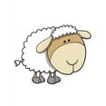thumbnail image 2 of Friendly Little Lamb Wall Decal Sticker by Wallmonkeys Peel and Stick Graphic (12 in H x 9 in W) WM264978, 2 of 4