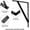 Black, variant on 12"x 8" Heavy Duty Shelf Brackets, Load Capacity: 600 lb, 90 Degree Black Metal Supports for Shelves 2-Pack, Wall Mounted L Bracket for Floating Shelving with Screws,