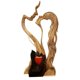 thumbnail image 1 of Amor eterno amor eterno pareja estatua de madera ornamento amante de madera besándose artesanía Rojo Verde, 1 of 4