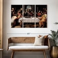 thumbnail image 3 of Elephant Stock The Last Supper 1562 Wall Art - Horizontal Multi Panel Canvas - Dining Room Wall Decor - Religion And Spirituality Multi Panel - Brown And Black Decor By Vincente Macip - 50" x 32", 3 of 8