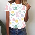 thumbnail image 3 of Camisas de Manga Larga para las Mujeres Cuello Redondo Impreso de Ajuste Suelto, Top de Moda de Verano Sexy para el Uso Diario, 3 of 4