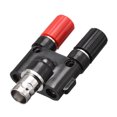 thumbnail image 1 of Unique Bargains Terminal Binding Post Amplifier BNC Female to Dual Banana Socket Screw Cable Connector Black Red, 1 of 5