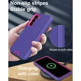 thumbnail image 5 of for Samsung Galaxy S23-Plus Case, with Screen Protector, Dust-Proof Port Cover, Full-Body Silicone Rubber Phone Case, Military Grade Drop-Proof Shockproof Non-Slip, Red/Purple, 5 of 14