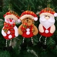 thumbnail image 3 of Hanging Ornament Super Soft Adorable Appearance Lanyard Design Lint Free Fade-Resistant Decorative Cloth Small Pendant Plush Doll Christmas Tree Decor for Home, 3 of 8