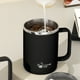 thumbnail image 5 of Vaso térmico de acero inoxidable con tapa, doble aislamiento, hermético, a prueba de fugas, para oficina, café o té, 500 ml., 5 of 6