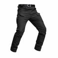 thumbnail image 5 of MXALUOB Men's Cargo Pants Fleece Lined Outdoor Warm Pant with Multi Pockets Solid Color Open Bottom Utility Winter Trousers for Hiking, 5 of 5