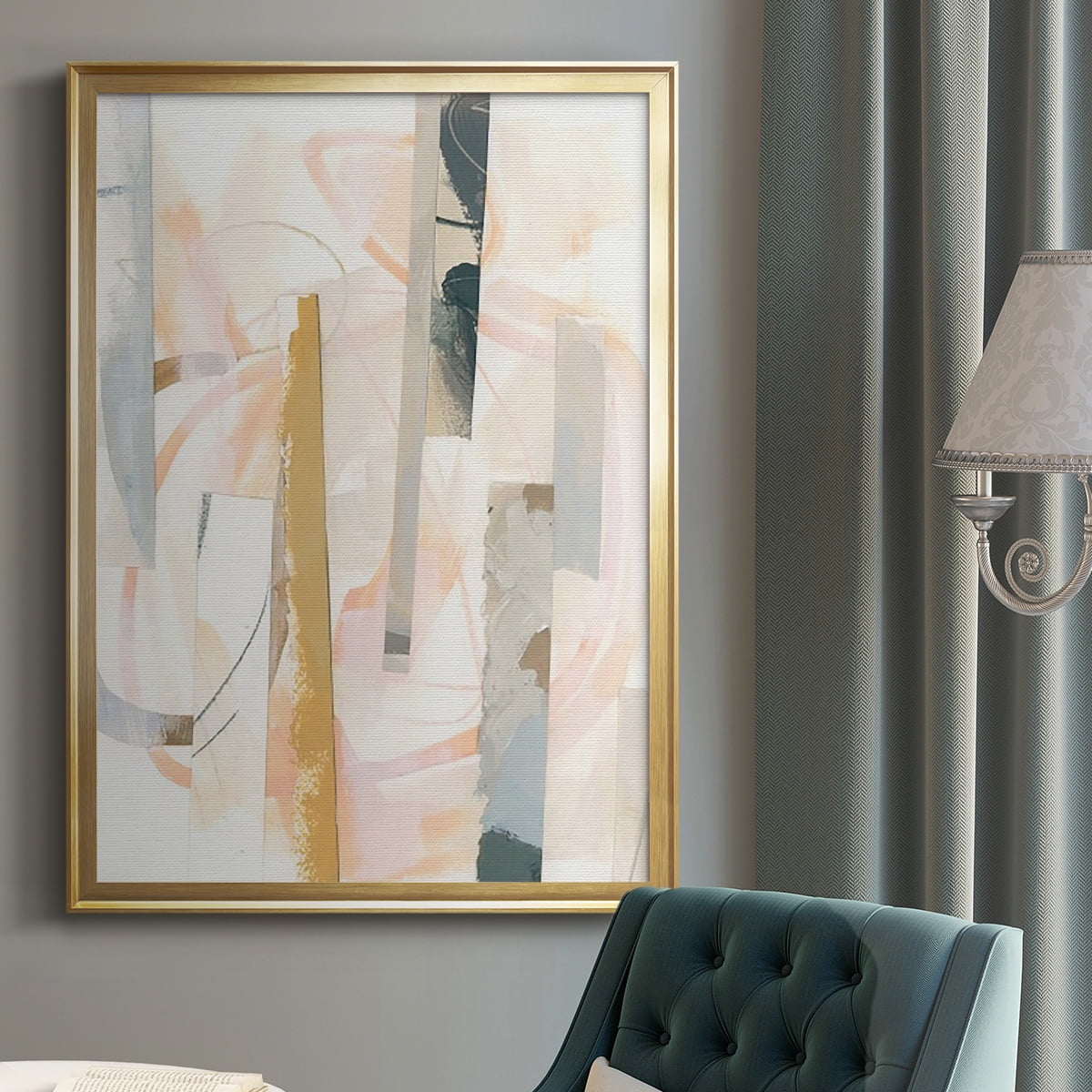Melon Litmus I Premium Framed Print, in Gold, Black, or Silver - Ready to Hang