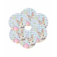 thumbnail image 7 of 15 Inch Round Placemats Set of 6, Blue Easter Non Slip Heat Insulation PP Table Mats, Spring Easter Bunny Eggs Floral Buffalo Plaid Washable Place Mats for Kitchen Dining Party Table Decor, 7 of 7