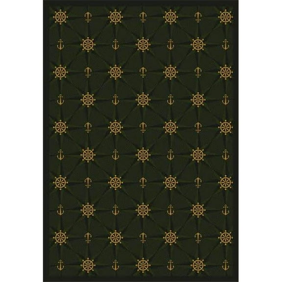 Mariner s Tale Emerald 5 ft.4 in. x 7 ft.8 in.  WearOn Nylon Machine Tufted- Cut Pile Whimsy Rug