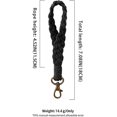 thumbnail image 2 of KAIYANG Pulsera de macramé hecha a mano para mujer, estilo campestre, con cordón para la muñeca, color negro, 2 of 5