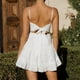 thumbnail image 5 of Vestido sin mangas de las señoras Algodón plisado Sin espalda Amarre Ropa de fiesta sin mangas FLhrweasw Nuevo, 5 of 7