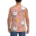 thumbnail image 4 of Balery Rabbit So Cute Camisetas sin mangas para hombre, absorbe la humedad y protege contra el mal olor.-Medium, 4 of 7