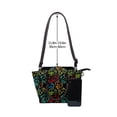 thumbnail image 4 of Lsque Play Game Start Pattern Leather Rivet Shoulder Bag – Elegant Genuine Leather & Microfiber PU Crossbody with Detachable Adjustable Strap, 4 of 5