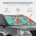 thumbnail image 4 of Sikiie Cartoon Map Of Europe Print Foldable Car Windshield Sun Visor, Car Window Sunshade Suitable for Sedan, SUV and Truck Car Accessories-Large, 4 of 6