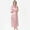 Pink, variant on LYMAYTER Women Casual Bathrobe Fashion Solid Color Soft Sleepwear Summer Satin Long Robes M-2XL