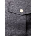 thumbnail image 6 of FASHIONWT Men Slim-fitting Combat Long Sleeve Henley Button Pullover Lapel Shirts, 6 of 6