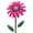 Pink, variant on Regal Art & Gift 46" Vintage Flower Stake - Daisy Metal 46" Garden Yard
