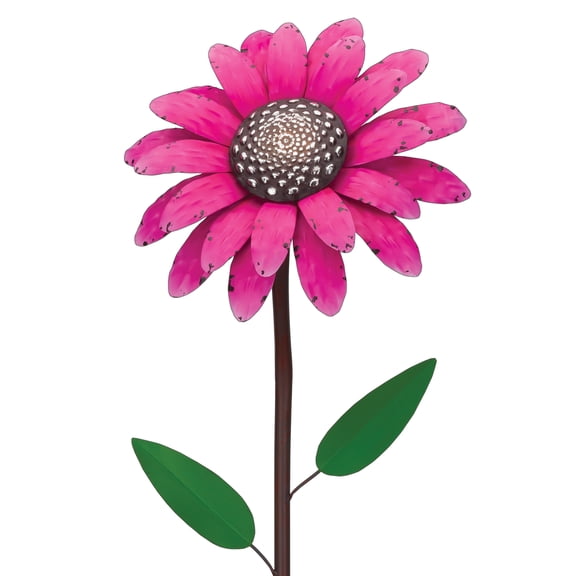 Regal Art & Gift 46" Vintage Flower Stake - Daisy Metal 46" Garden Yard