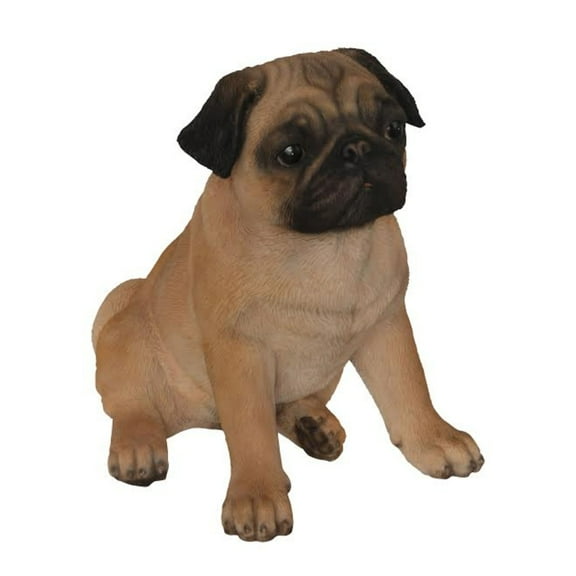 Hi-Line Gifts Sitting Pug Outdoor Garden Statue - 11.5"