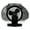 Black, variant on Ozeri Brezza 360 10" Oscillating Table Fan, with Orbital Motion Technology