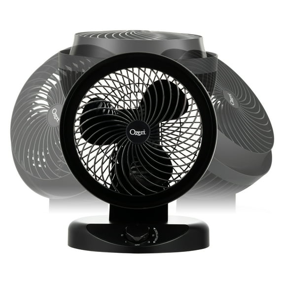 Ozeri Brezza 360 10" Oscillating Table Fan, with Orbital Motion Technology