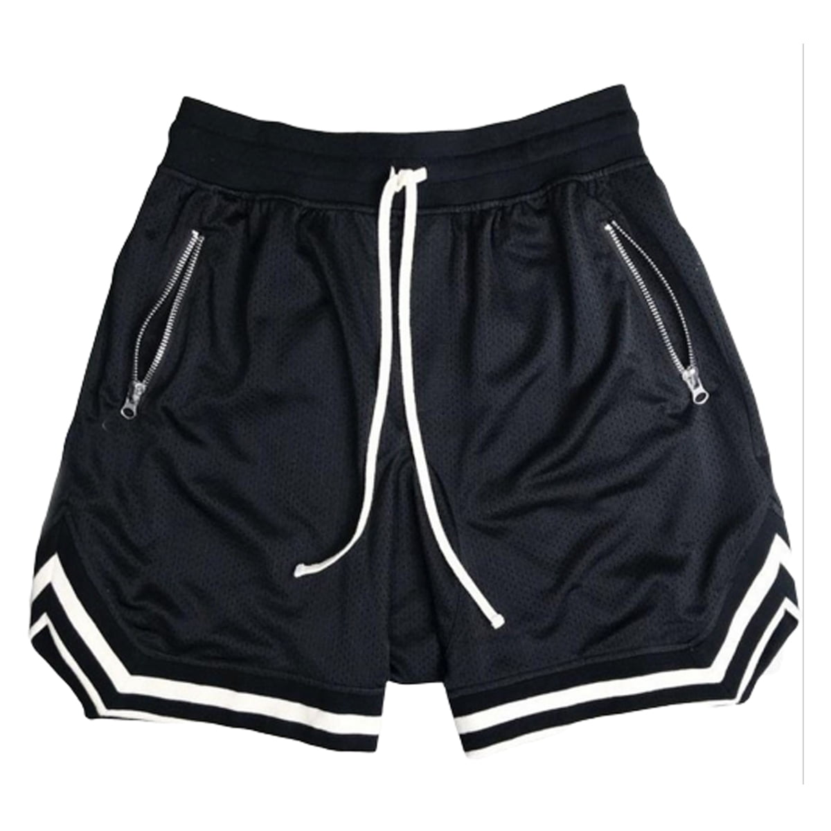DISHANG Men's Performance Basketball Shorts Active Athletic Lightweight Workout Gym Shorts with Side Pockets Mesh Design