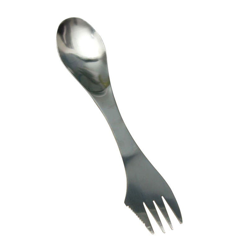 Stainless Steel Folding Spork Spoon Fork Cutlery Cookware Flatware Camping New