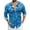 Blue, variant on Hpapadks Shirts for Men Long Sleeve Carnival Sequin Digital 3D Print Lapel Button Down Top Loose Dress Shirts for Men Blue L