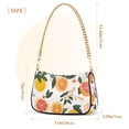 thumbnail image 3 of FORMRS Womens Shoulder Bag with Chain Strap Clutch Purse Cute Tote Handbag, Orange Slices, 3 of 7