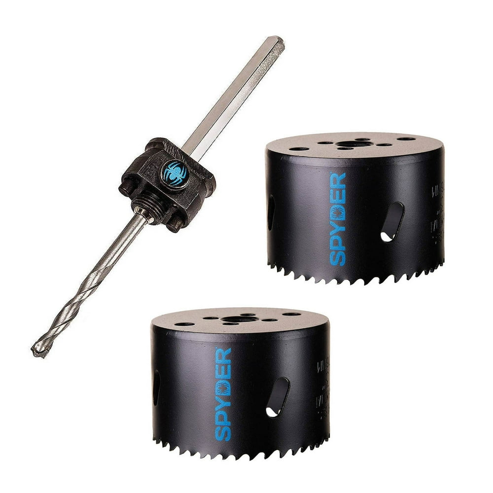 Spyder 1/2 Inch Pilot Drill Bit w/ 6.625 Inch & 6 Inch Deep Hole Saw