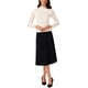 thumbnail image 2 of INSPIRAR CHIC Blusa Floral de Manga Larga con Cuello Volante de Encaje Básica para Mujeres Otoño Invierno 2025 2XL Beige, 2 of 6