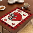 thumbnail image 6 of Valentines Day Decorations Red Love Valentine's Day Placemats 14x18 Inch Red Hearts Placemats Heat Resistant Non-Slip Place mats for Dining Table Wedding Holiday Table Mats for Party Kitchen Dining, 6 of 6