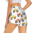thumbnail image 3 of Fotbe Cartoon Monster Trucks Womens High Waist Running Shorts Athletic Workout Quick Dry Shorts for Women with Pockets Gym Yoga Summer Shorts-Small, 3 of 9