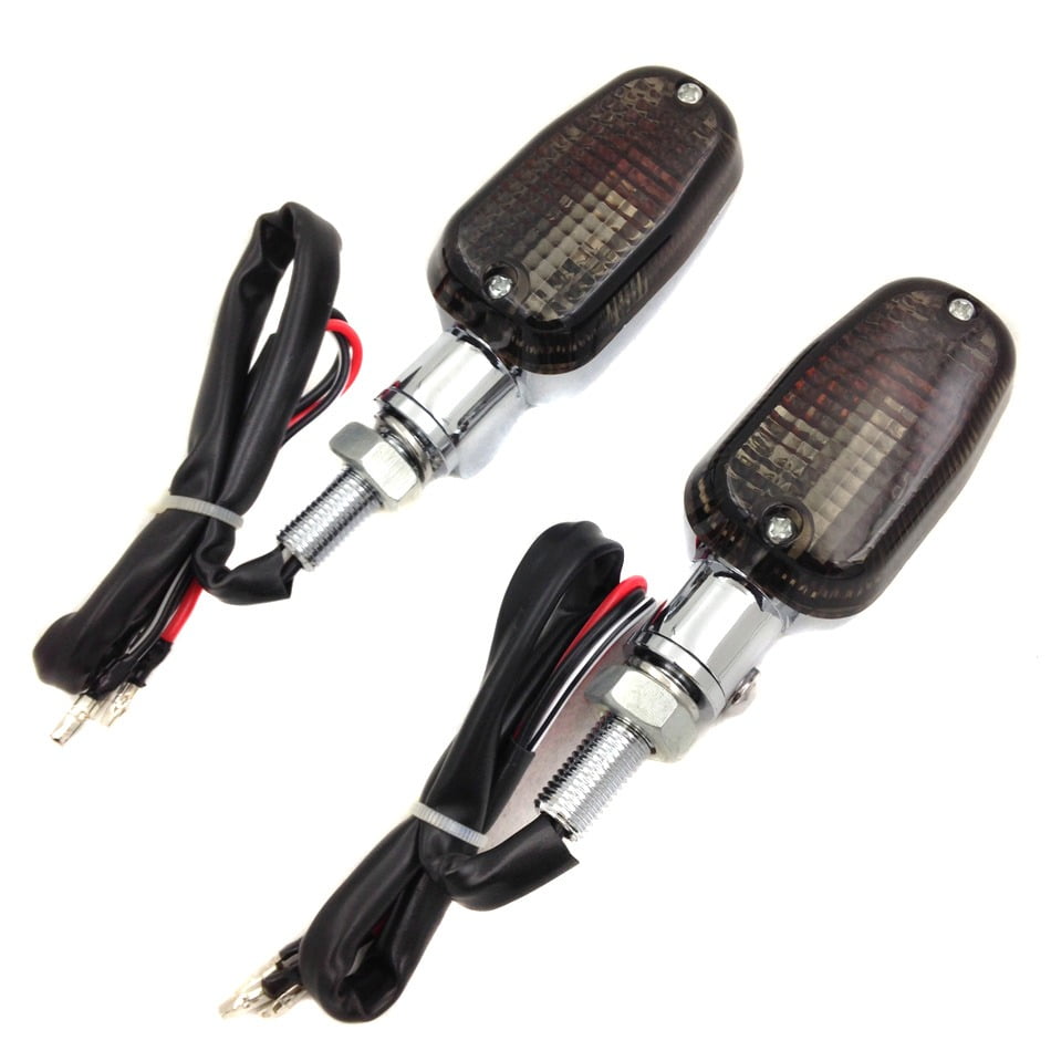 HTTMOTOR Aluminum 10mm Stalk Motorcycle Turn Signals Blinker Lights