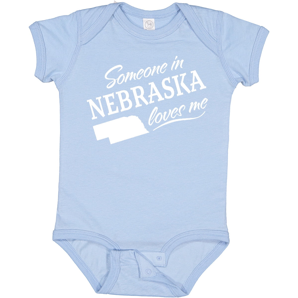 Inktastic Someone in Nebraska Loves Me Boys or Girls Baby Bodysuit