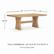 Signature Design by Ashley Galliden Light Brown Dining Table