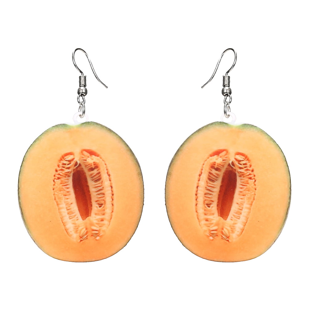 orange and gold crystals orange paper and pearls special summer vibes earring Fashion jewellery