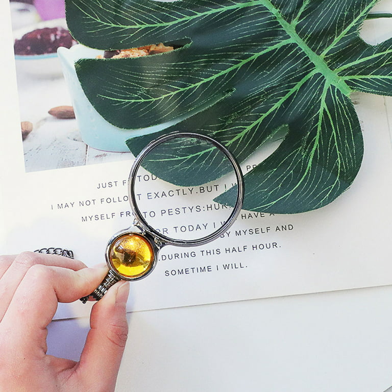 10x Magnifying Glass Necklaces Vintage Antique Multicolor Loupe Pendant  Necklace 