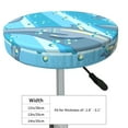 thumbnail image 4 of Xecao's Dolphin Print Stool Covers offer stylish, washable protection for PU round bar stools, perfect for home or commercial use., 4 of 7