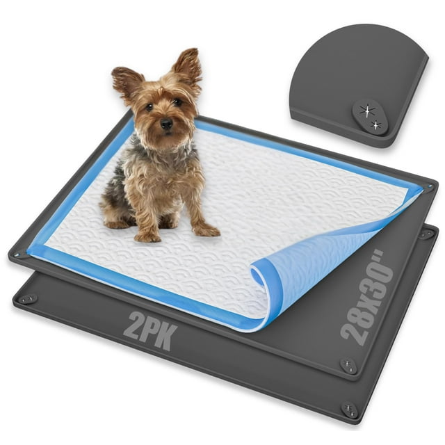 Bandeja de silicona Skywin para orinar para perros, 71 x 58 cm, paquete de 2