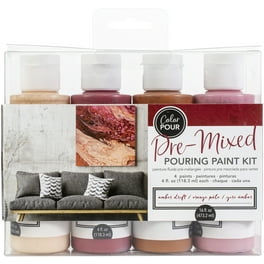 American Crafts Color Pour Pre-Mixed Paint Kit 4/Pkg-Tidal