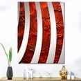 thumbnail image 1 of Designart "Fusion Vector of Volcanic Red II" Tachisme Oversized Wall Mirror - Modern Abstract Hallway Decorative Wall Mirrors - Multiple Color Options, 1 of 6
